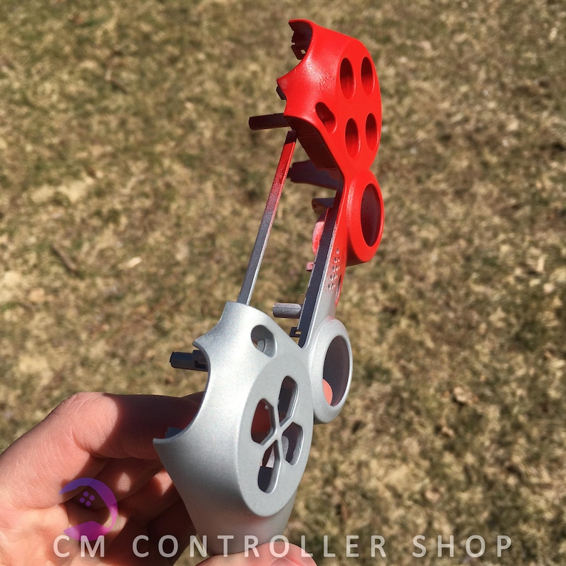 Custom Painted Dualshock 4 Red Cyborg Matte