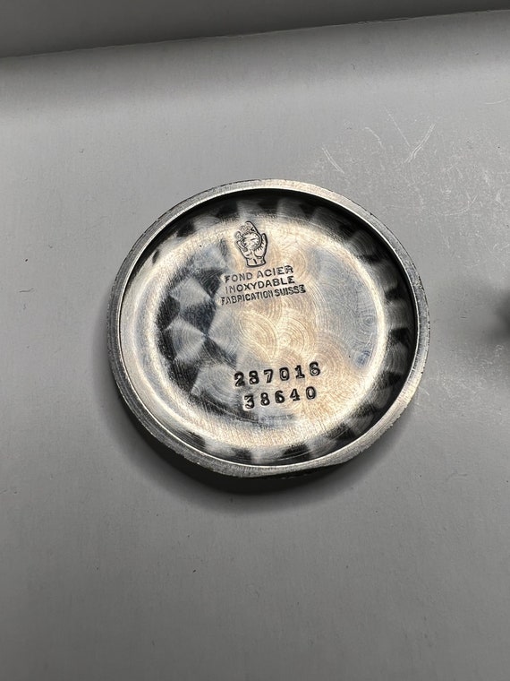 Boîtier, Cadran Et Anneau De Mouvement Pour Calibre PESEAUX 330 - 35 Mm - Acier Inox - Neuf Vintage