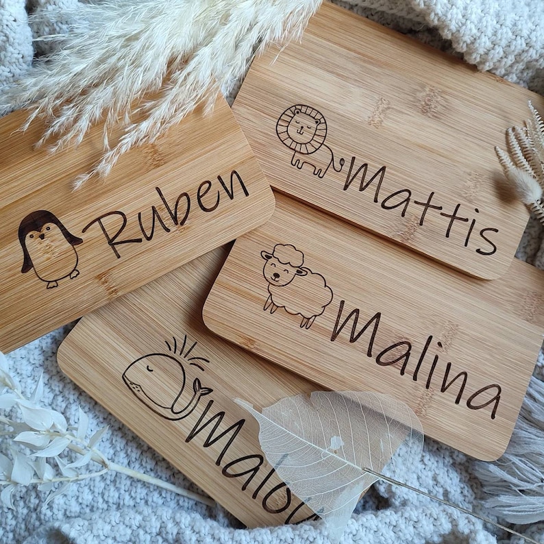 Personalized wooden board, wooden board, baby gift birth wood, children's wooden board, personalized Christmas gift, birth gift image 1