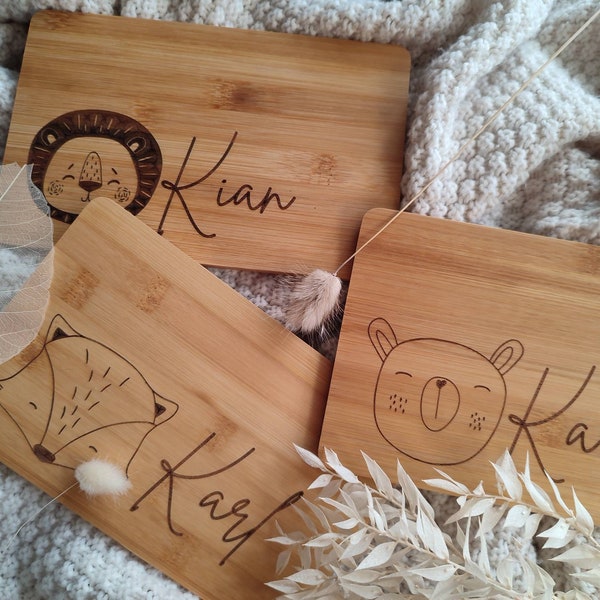 Tabla de madera personalizada, tabla de madera, madera de nacimiento regalo bebé, tabla de madera para niños, regalo de Navidad personalizado, regalo de nacimiento