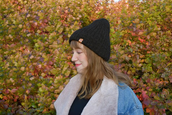 Black Wool Beanieblack Toque Black Wool 