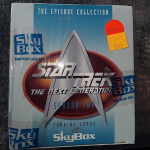 Karty kolekcjonerskie Star Trek Następne pokolenie Sezon 2 SkyBox _ Fabrycznie zapieczętowane
