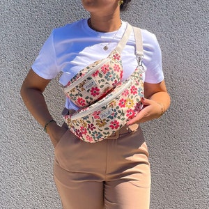 Sac banane petites fleurs