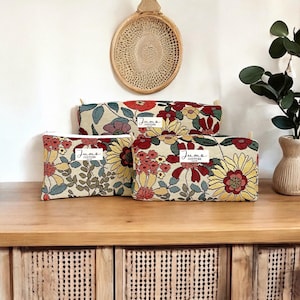 Trousse de toilette à motifs fleurs