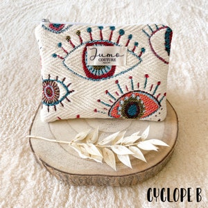 Mini patterned pouches Cyclope B