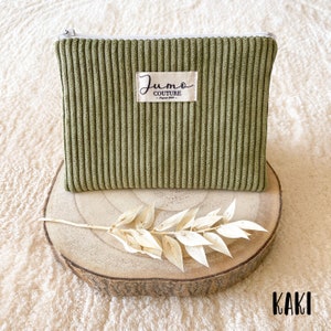 Mini corduroy pouches Kaki