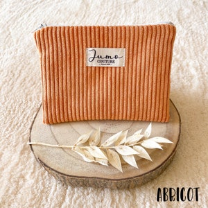 Mini corduroy pouches Abricot