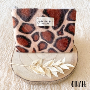 Mini patterned pouches Girafe