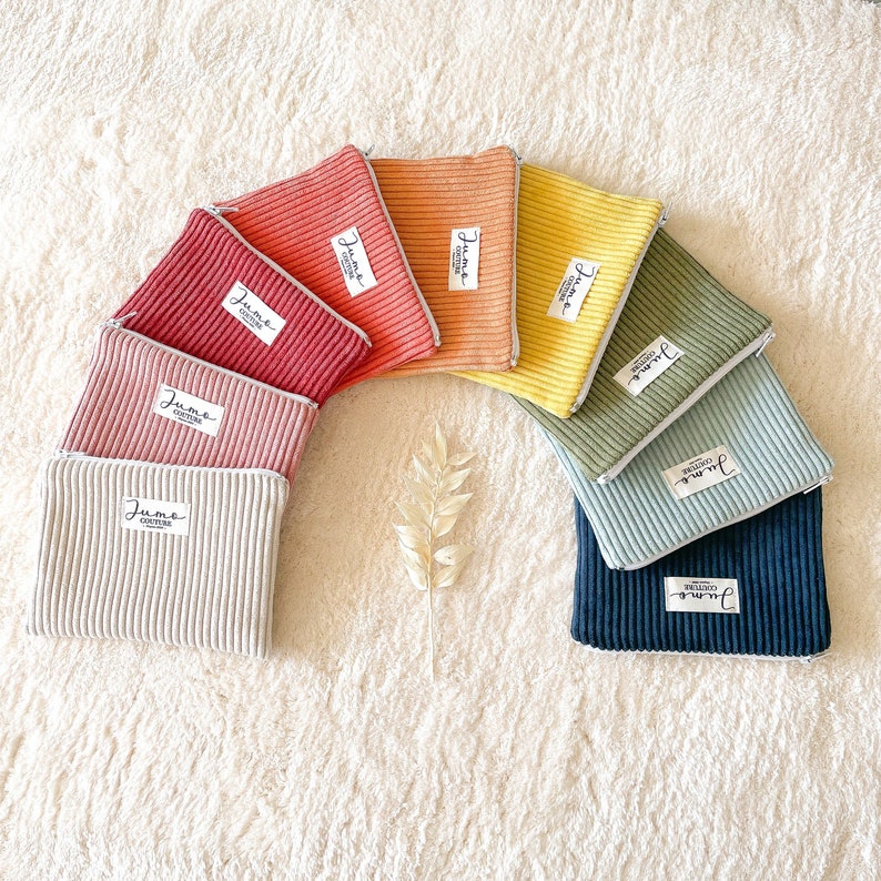 Mini corduroy pouches image 1