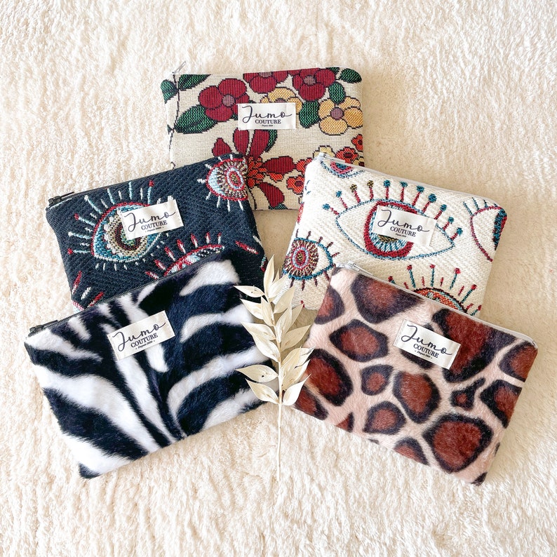Mini patterned pouches image 1