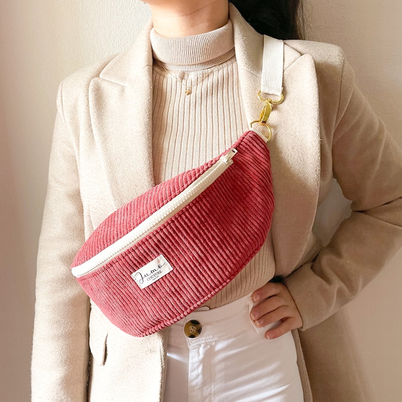 Sac banane Rose/Rouge/Marron image 2