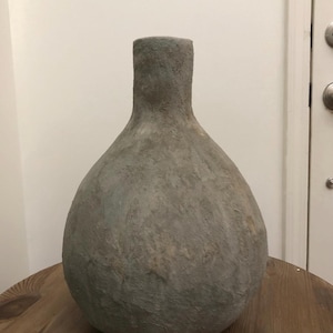 Concrete Dry Stems Vase Gray 12’ x 18’ Rustic Earthen Vessel