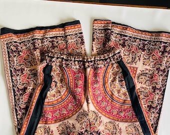 Wide-Leg Lounge Pants – Patchwork | Handmade Loungewear