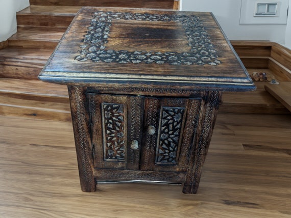 Side Table small Side boho Decor hippie Decor moroccan rustic