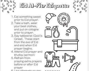 Ramadan Printable Activity Bundle | Eid Elementary School Activities | Educational Islamic Holiday | Muslim Kids Mosque Sunday School