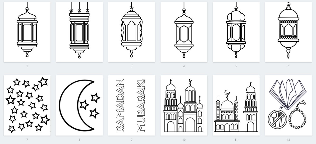 Ramadan Printable Lanterns & Decoration Eid Elementary Etsy Ramadan Printable Lanterns & Decoration Eid Elementary Etsy