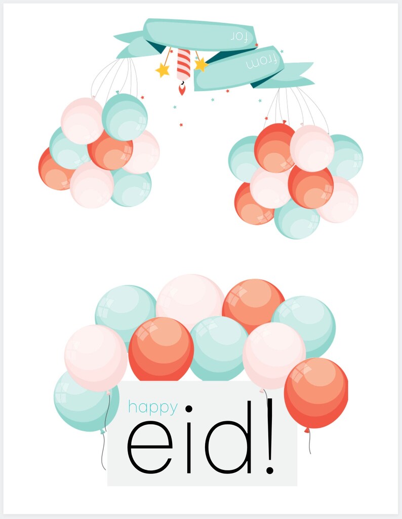 Printable Eid Money Holder Envelope Set of 6 Eidi Eidee Etsy