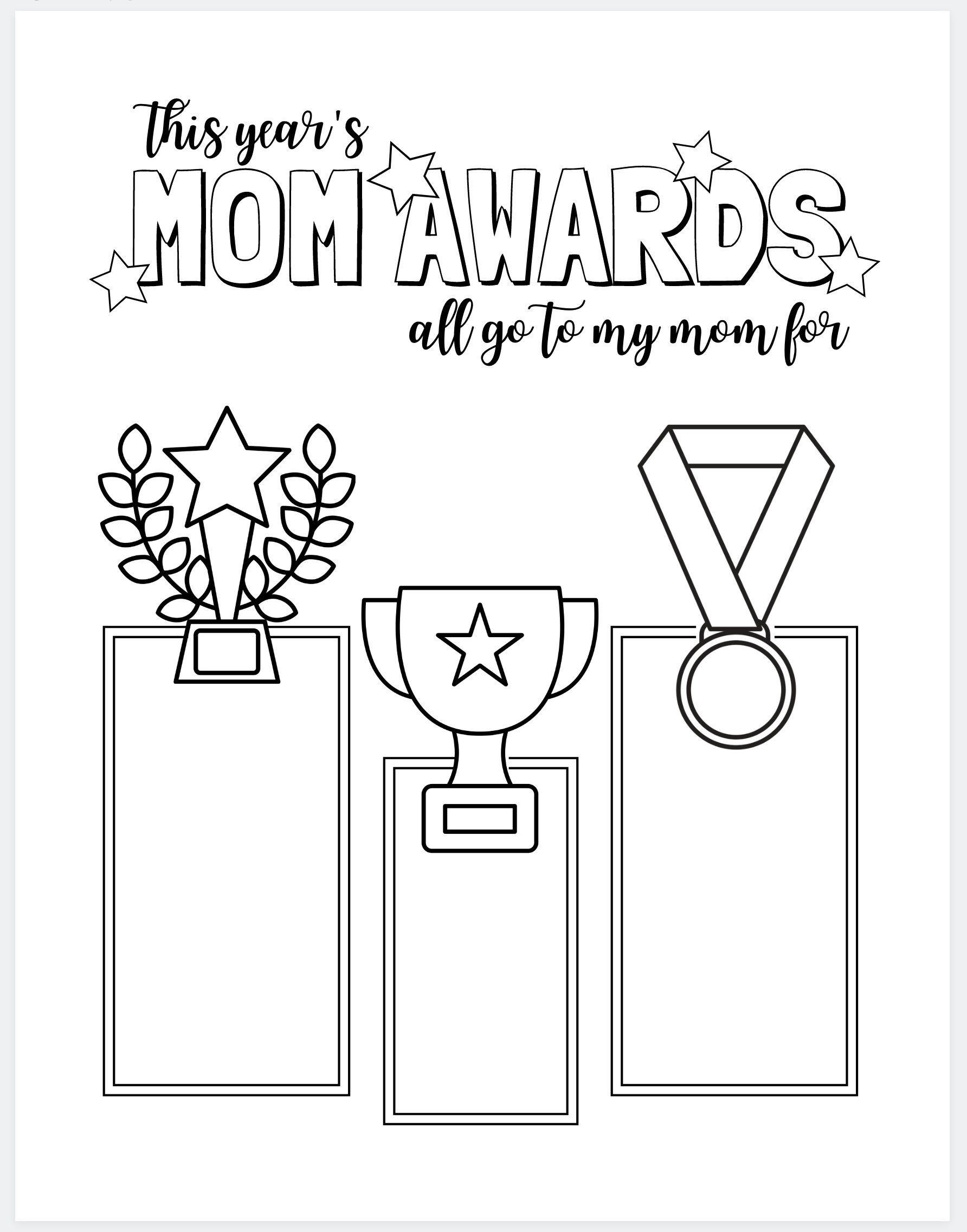 Mother's Day Activity Bundle Mother's Day Kids | Etsy