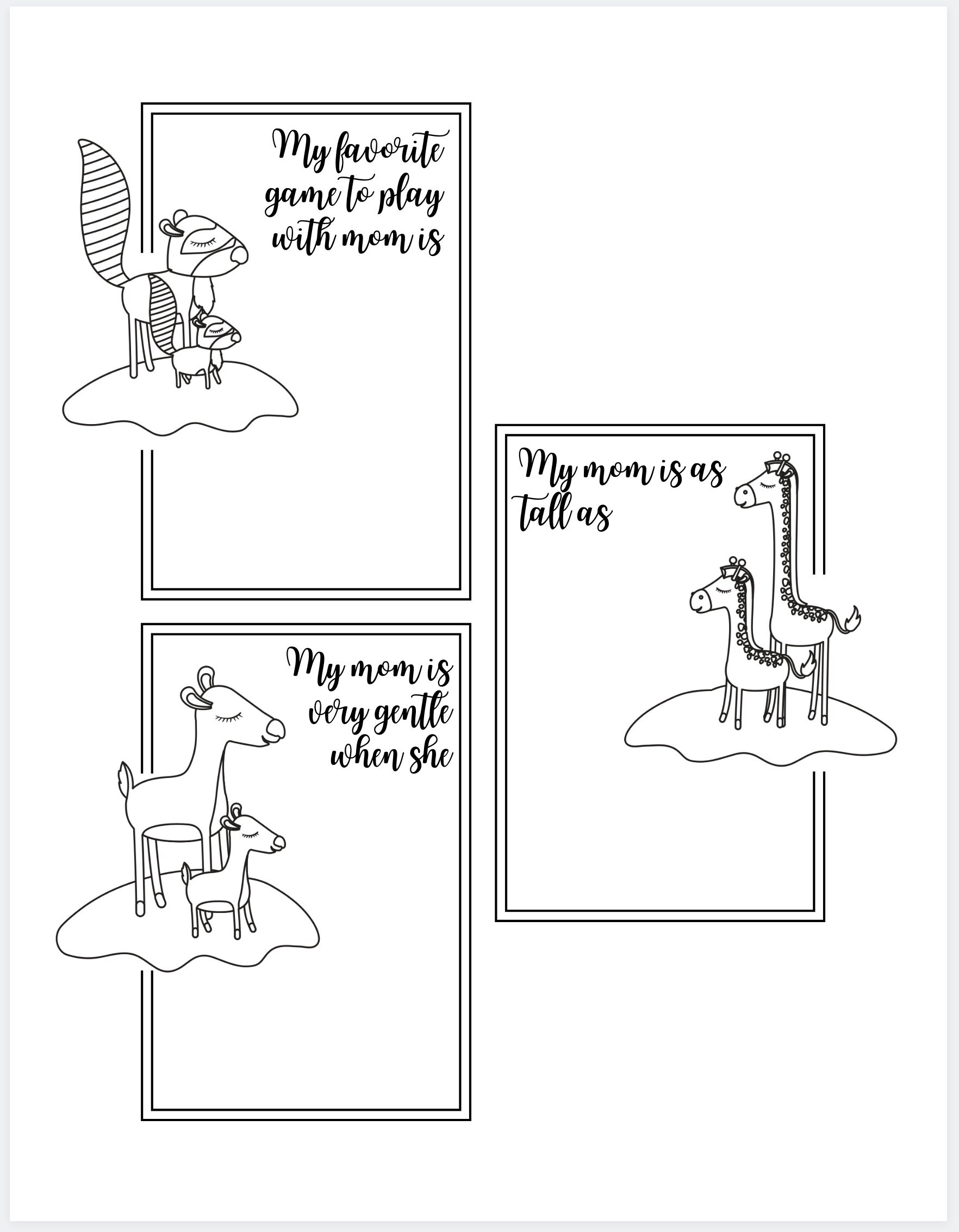 Mother's Day Activity Bundle Mother's Day Kids | Etsy