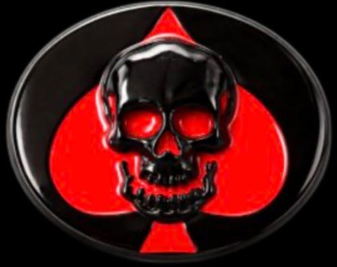 Skull Head Evil Grim Reaper Gothic Spade Skulls Belt Buckle Buckles