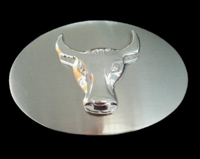 Cow Steer Texas Cowsteer Longhorns Belt Buckle Buckles