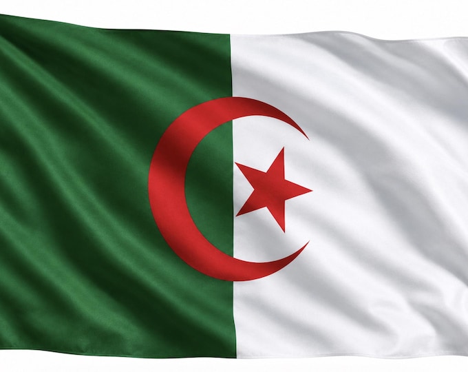 Algeria Algerian Pole Flag Drapeau Algerien