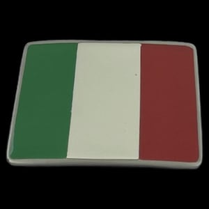 Belt Buckle Italian Flag Italy Italia Soccer Game Sport Buckles