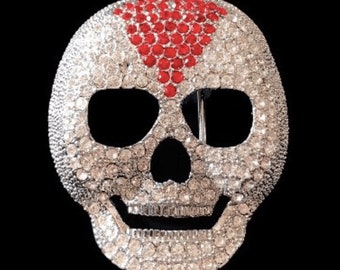 Belt buckle Skull Rhinestones Skeleton Head Wrestlers Masks Belts Buckles