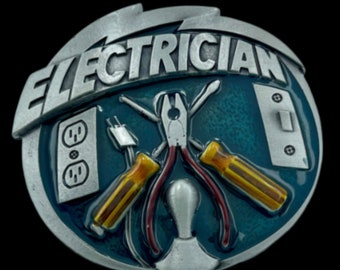 Electrician Tradesman Tools Metal Belt Buckle