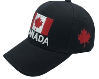 Canada Mapleleaf Canadian Embroidered Unisex Baseball Unisex Cap Hat Casquette