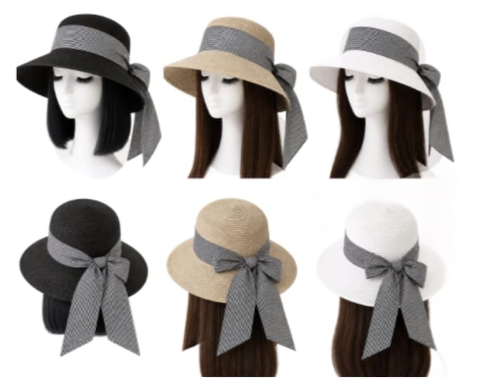 Women's Natural Straw Casual Summer Sun Beach Fashion Hat