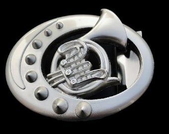 Trumpet French Horn Belt Buckle Trumpets Musicians Musical Music Instrument Belts Buckles