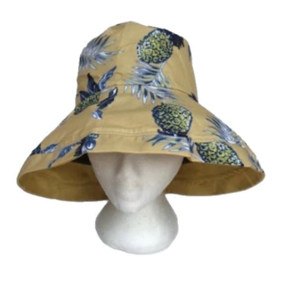 Sun Hat Wide Brim UV Protection Women Summer Floral Foldable Bucket Hats -   Canada