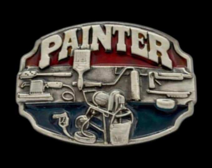 Painter Paint Brush Painting Tool Belt Buckle Buckles Boucle De Ceinture