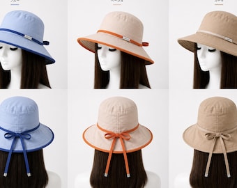 Beauty Women's Cotton Hat Round Brim Cap Cloche Summer Spring Hats
