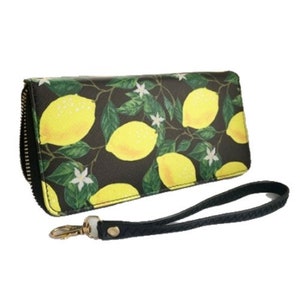 Women&#39;s Fashion Zipper Clutch Lemon Designs