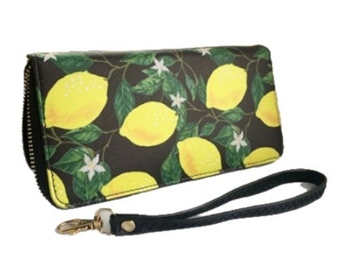 Women's Fashion Zipper Clutch Lemon Designs