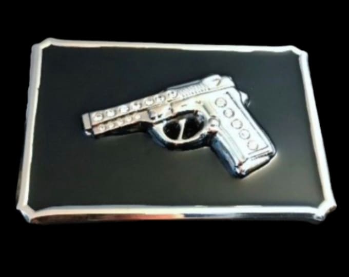 Gun Belt Buckle Handguns Revolver Firearm Rhinestone Guns Belts Buckles