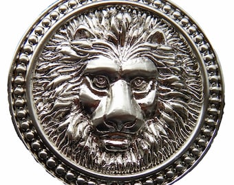 Lion Belt Buckle Lion's Head Animal Wild Ferocious Roman Style Buckles