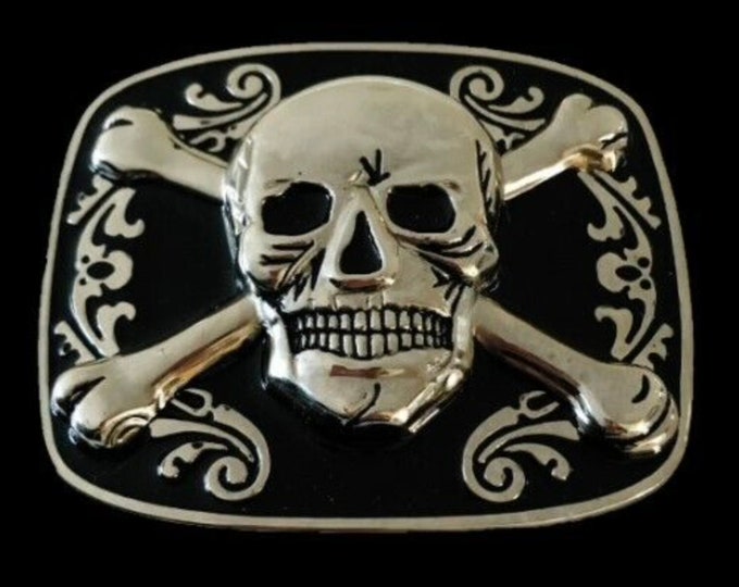 Skull Head Crossbones Belt Buckle Buckles