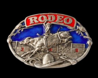 Rodeo Cowboy Belt Buckle Cowgirl Bull Rider Country Western Buckles Belts
