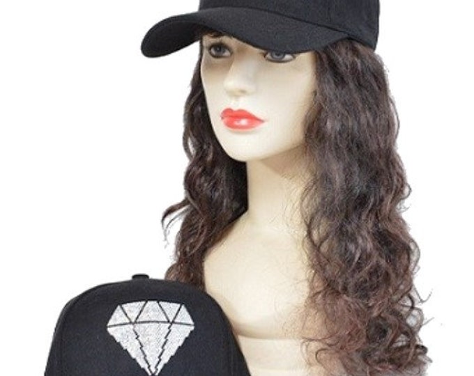 Baseball Cap Bling Diamond Women's Men Unisex Rhinestone Hat Girl Snapback Glitter