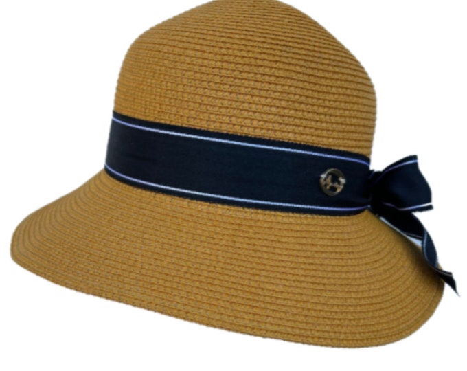 Women's Natural Packable Wide Brim Casual Straw Summer Sun Hat