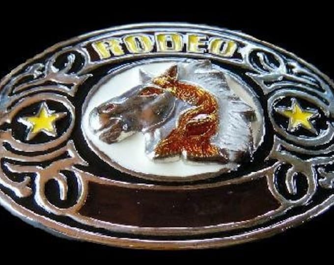 Rodeo Pony Cowboys Cowgirls Horse Belt Buckle