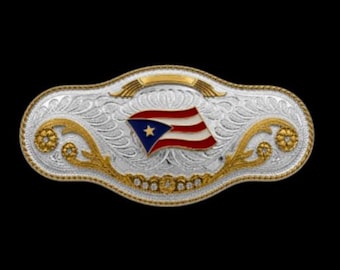 Puerto Rico Rican Flag Big Champion Cool Belt Buckle Buckles
