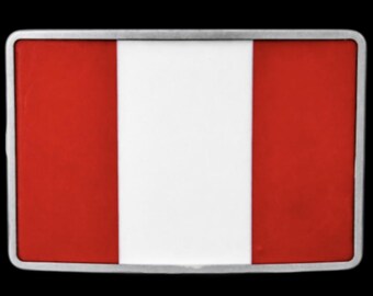 Peru Inca Empire South American Peruvian Flag Belt Buckle