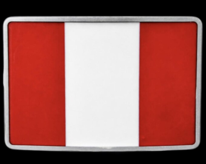 Peru Inca Empire South American Peruvian Flag Belt Buckle