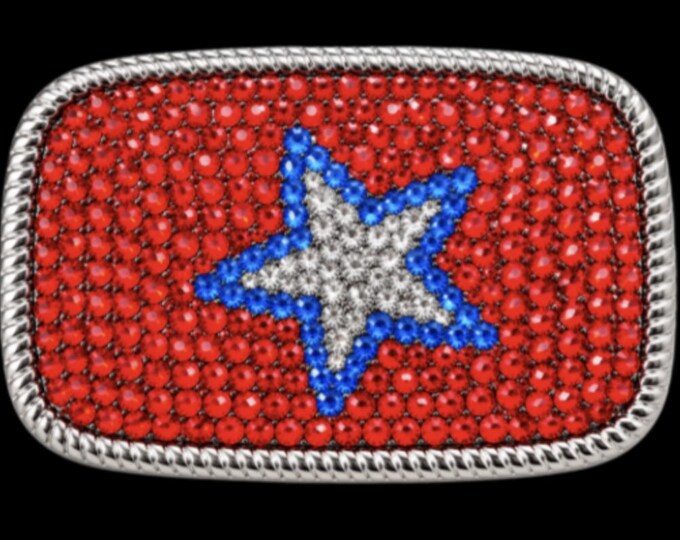 Belt Buckle Rhinestone Star Disco Fashion Buckles