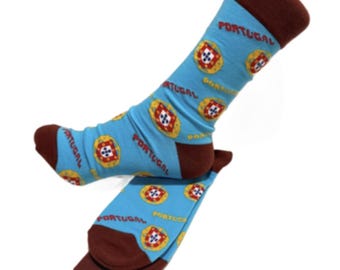 Portugal Souvenir Portuguese Quinas Print Socks Unisex Gifts