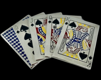 Royal Straight Flush Casino Gambling Poker Metal Belt Buckle